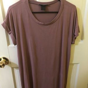 Mauve T-shirt dress- MAKE AN OFFER